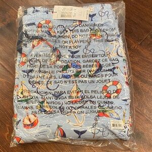 Vera Bradley Really Regatta Nautical Lightweight Jogger Pajama Pants Small NWT